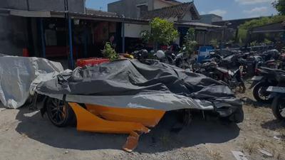 McLaren YouTuber Andra ST Kecelakaan di Sukoharjo hingga Terbelah Dua
