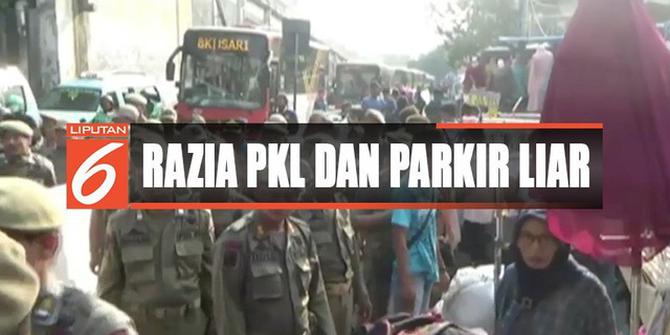 Razia PKL dan Parkir Liar Tanah Abang Berlangsung Ricuh
