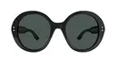 Dalam kampanye terbarunya, Luo Doillon memakai kacamata bernuansa retro dengan bingkai tebal ala gaya tahun 50-an dengan paku khas dan kawat logam (Foto: Gucci)