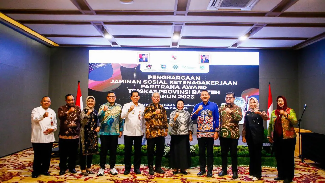 Pemkot Tangsel meraih juara dua dalam Paritrana Award Tingkat Provinsi Banten Tahun 2023