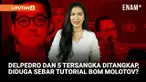 Polisi menetapkan enam tersangka provokasi dalam kericuhan aksi demonstrasi, termasuk Direktur Lokataru Foundation, Delpedro Marhaen. Penangkapan Delpedro berlangsung di kawasan Pulogadung, Jakarta Timur, dan terekam CCTV.