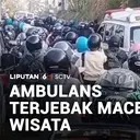 Ambulans Terjebak Macet Wisata