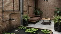 11 Desain Teras Nyaman dengan Kolam Mini dan Tanaman Air, Rumah Makin Sejuk