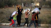 Sementara, Juru bicara Perserikatan Bangsa Bangsa (PBB), Stephane Dujarric mengatakan bahwa jumlah kematian warga Palestina di lokasi tersebut menunjukkan kengerian yang terjadi di Gaza. (Eyad BABA/AFP)