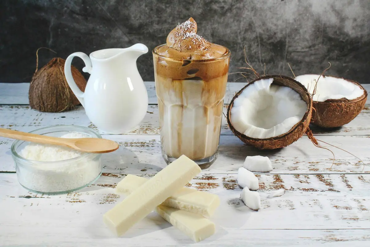 Es Kelapa Pandan Latte