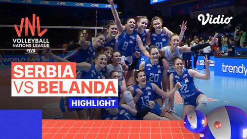 VIDEO: Laga Seru, Serbia Raih Kemenangan Sengit Kontra Belanda di Volleyball Nations League Putri