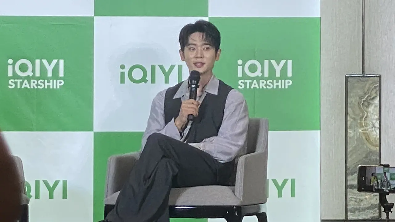 Cheng Lei dalam jumpa pers Global Ambassador iQIYI di Jakarta, Sabtu (12/9/2026). (Liputa6.com/Nola Vemiliana)
