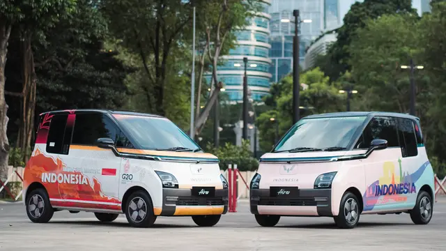 Bernuansa Indonesia, 300 Unit Wuling Air Ev Pakai Livery Khusus Pada KTT G20 di Bali