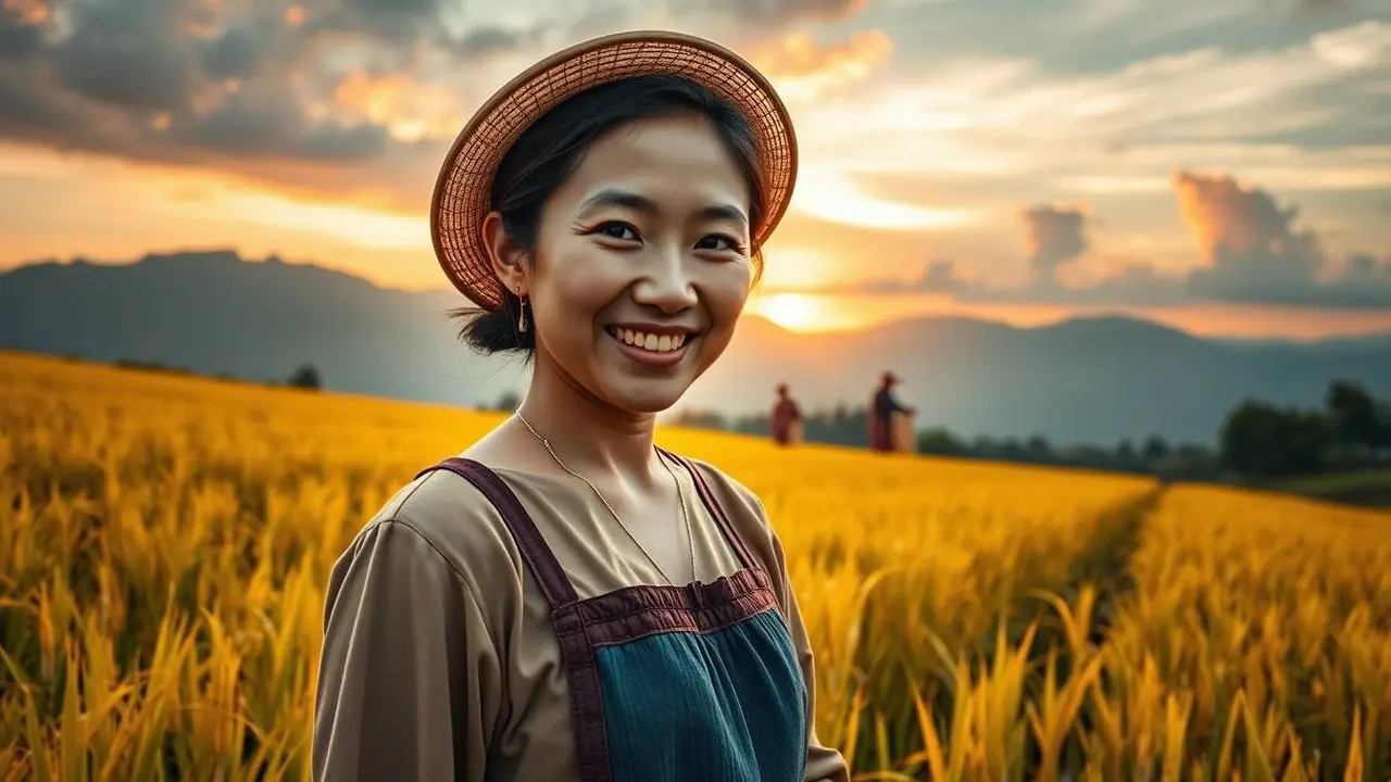 mimpi panen padi