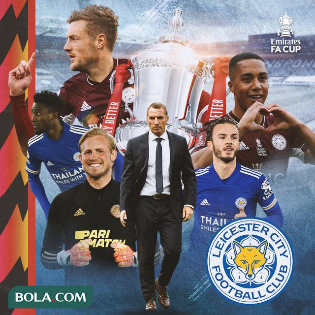 Piala FA - Ilustrasi Juara Piala FA Leicester City