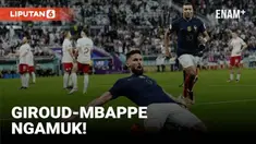 Prancis mengamankan kemenangan 3-1 atas Polandia pada babak 16 besar Piala Dunia 2022 di Stadion Al Thumama, Minggu (4/12/2022) malam WIB.