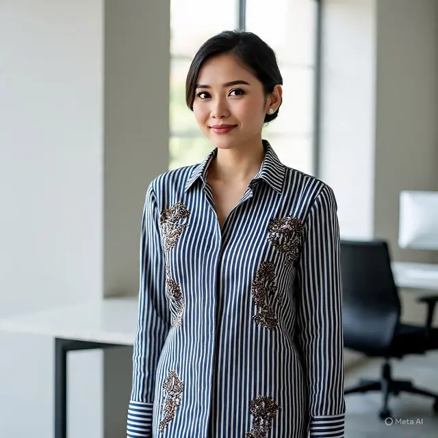 Model Baju Batik Lengan Panjang untuk Tampil Slim