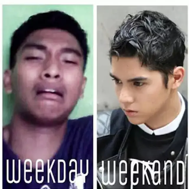 6 Meme Perbedaan Weekday dan Weekend Ini Kocak