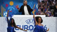 DJ asal Prancis, David Guetta bakal menghibur publik Stade de France di upacara penutupan Piala Eropa 2016. FRANCK FIFE / AFP