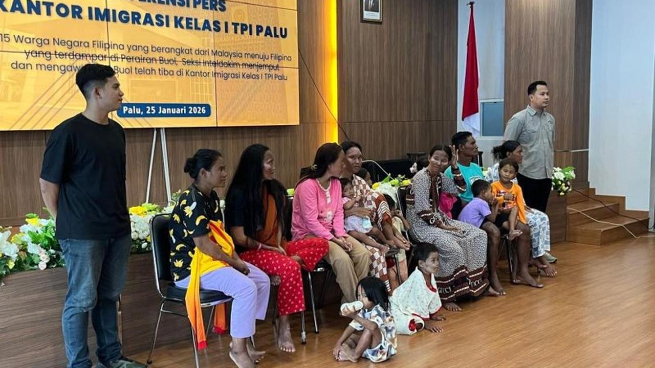 Imigrasi Palu Karantina 15 WNA Filipina Terdampar, Siap Dipulangkan