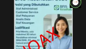Cek Fakta: Hoaks, Link Pendaftaran Lowongan Kerja BPJS Kesehatan