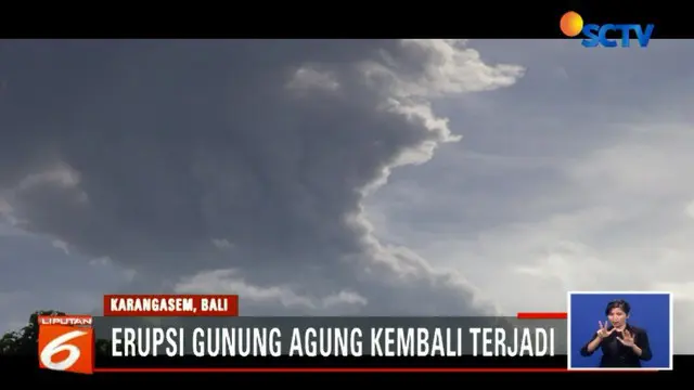 Erupsi abu vulkanik Gunung Agung diperkirakan akan terus terjadi.