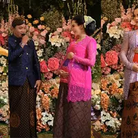 Pasangan Denny Caknan dan Bella Bonita baru saja menggelar acara mitoni atau tujuh bulanan. Acara kental mengusung adat Jawa. Berikut potret detail penampilan Bella Bonita saat saat menjalani proses ganti kebaya hingga tujuh kali. [Instagram/asrileksono_parasasriofficial]