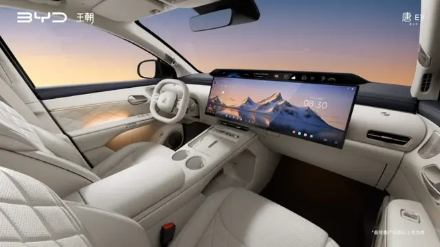 Kokpit Depan BYD Tang Gen-3 Warna Dune Beige