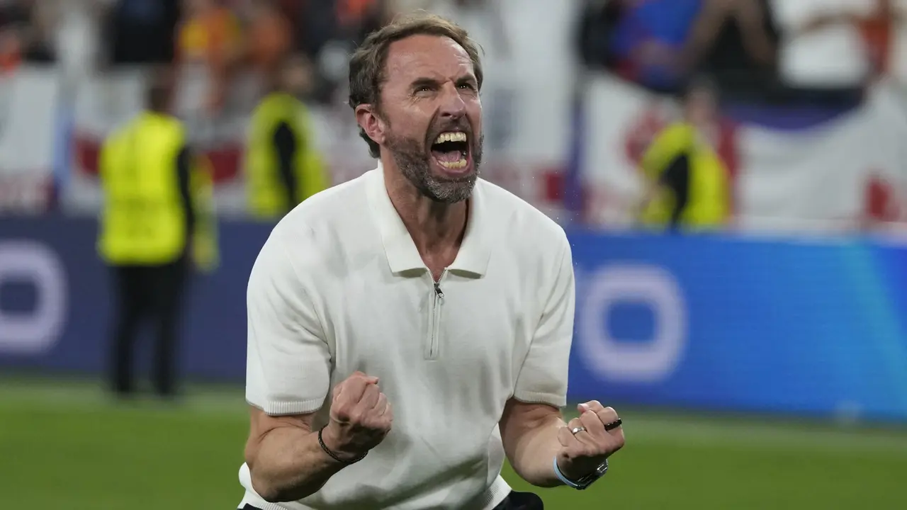 Foto: Luapan Kebahagiaan Gareth Southgate Setelah Membawa Inggris ke Final, Bayar Tunai Keraguan Fans