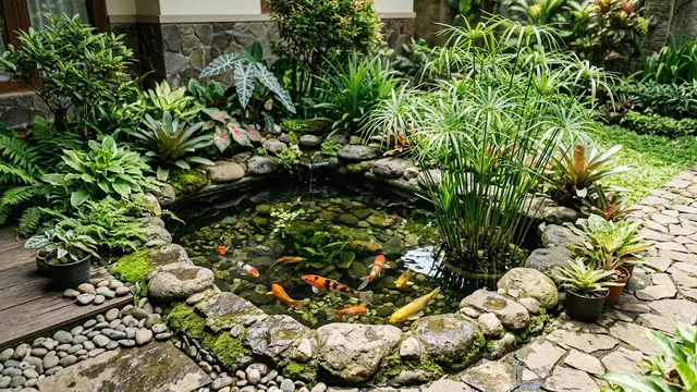 Inspirasi Kolam Ikan Kecil dengan Air Jernih Tanpa Pompa Besar