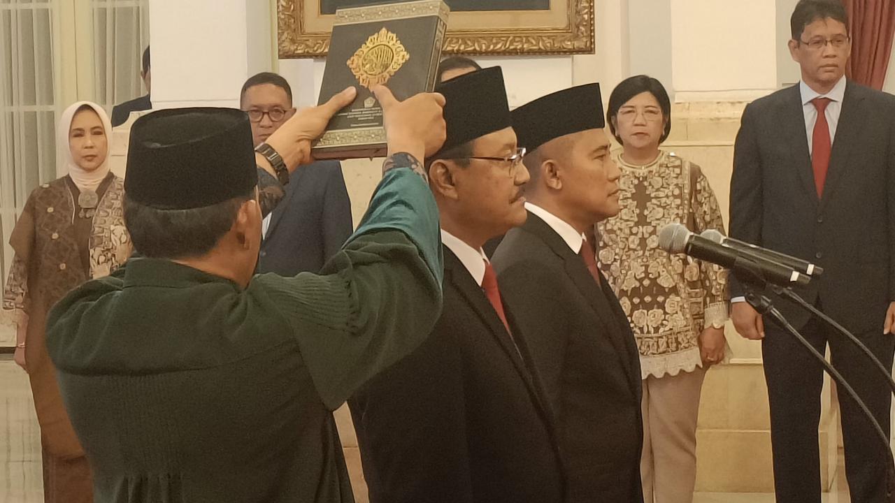 Dilantik Jadi Mensos, Gus Ipul Ucap Sumpah Jabatan: Akan Menjunjung Tinggi Etika