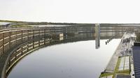 Pemandangan "Water Plaza" di lokasi Expo 2025 Osaka pada Rabu, 4 Juni 2025. (Dok. Atsuhiro Maeda/Kyodo News via AP)