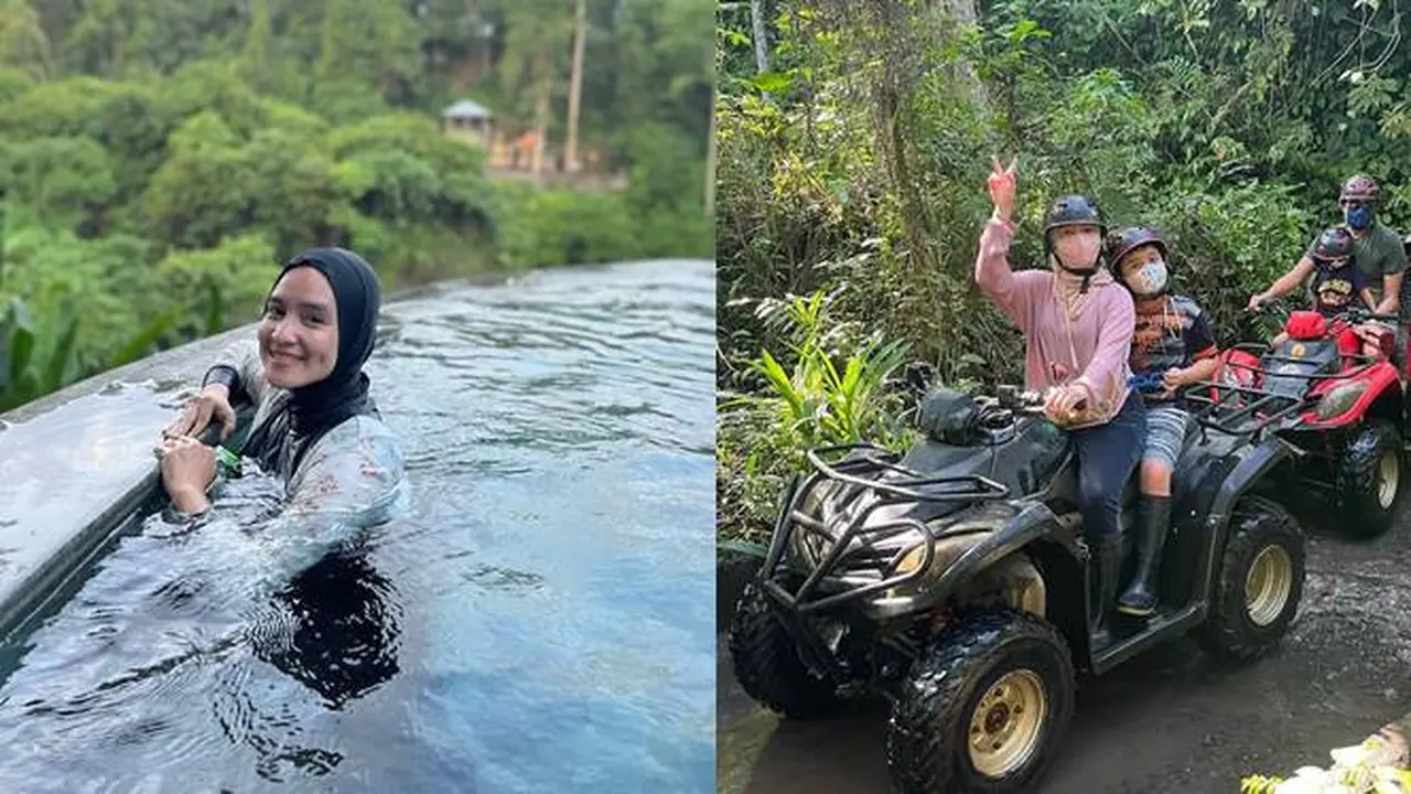 Naik Kapal dan Main ATV, Ini 7 Momen Liburan Intan Nuraini Bersama Keluarga