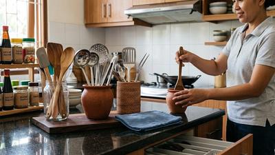 5 Tips Menata Peralatan Memasak Bertangkai Panjang agar Tidak Memenuhi Laci