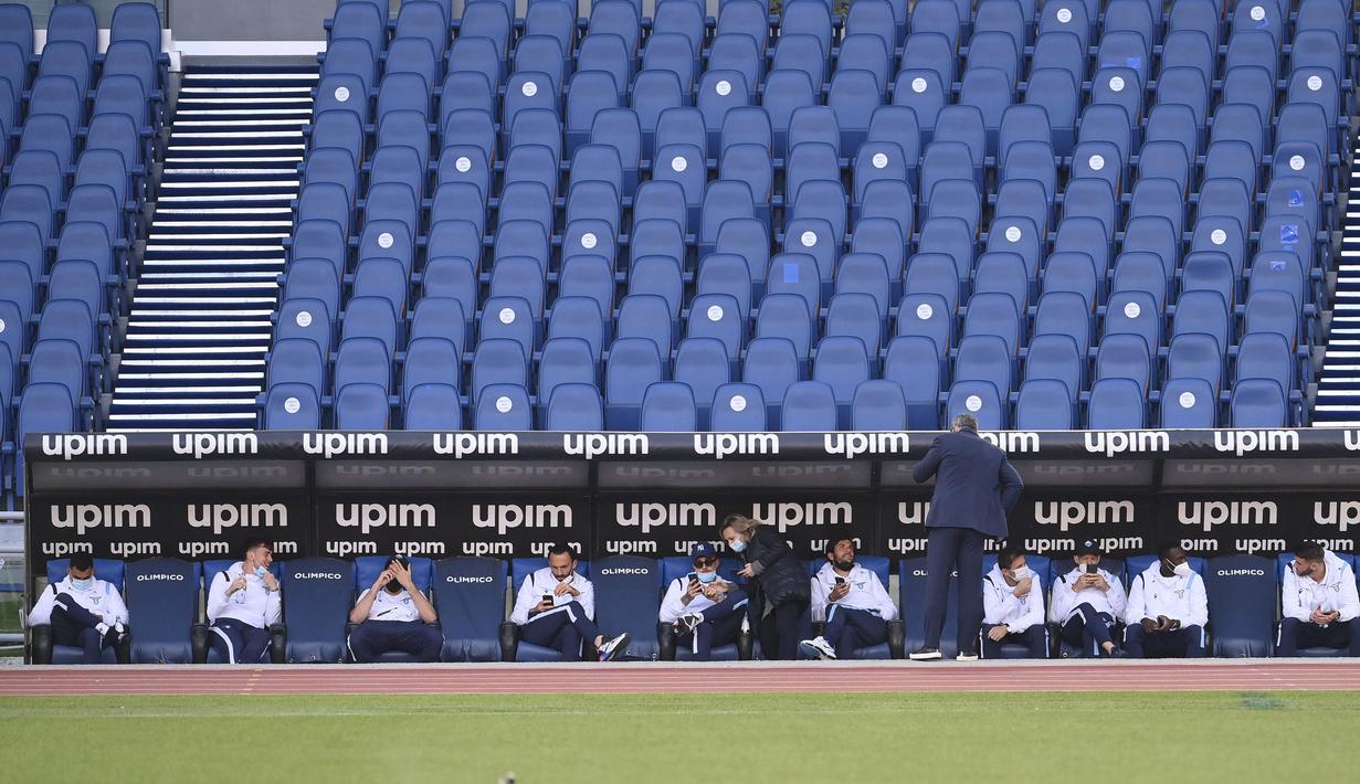 Ada 10 kasus di antara pemain dan staf dengan Torino menjadi klub pertama Liga Italia yang mengalami kasus varian baru Covid-19 dari Inggris.  (Alfredo Falcone/LaPresse via AP)