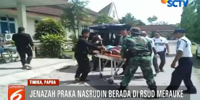 Anggota TNI Gugur Diserang KKB di Papua Diterbangkan ke Jayapura