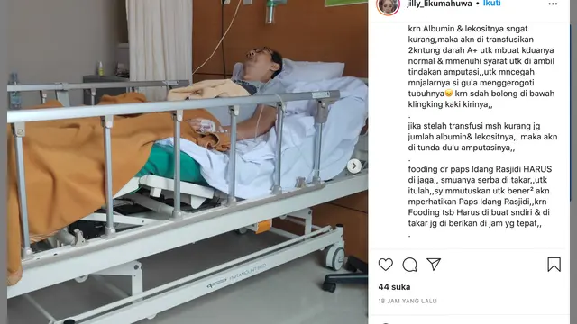 Unggahan Jilly Likumahuwa soal Idang Rasjidi. (Foto: Instagram @jilly_likumahuwa)