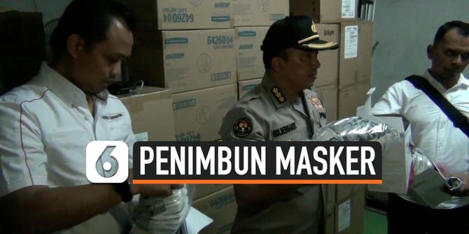 VIDEO: Polda Kepri Bongkar Gudang Penimbun Masker