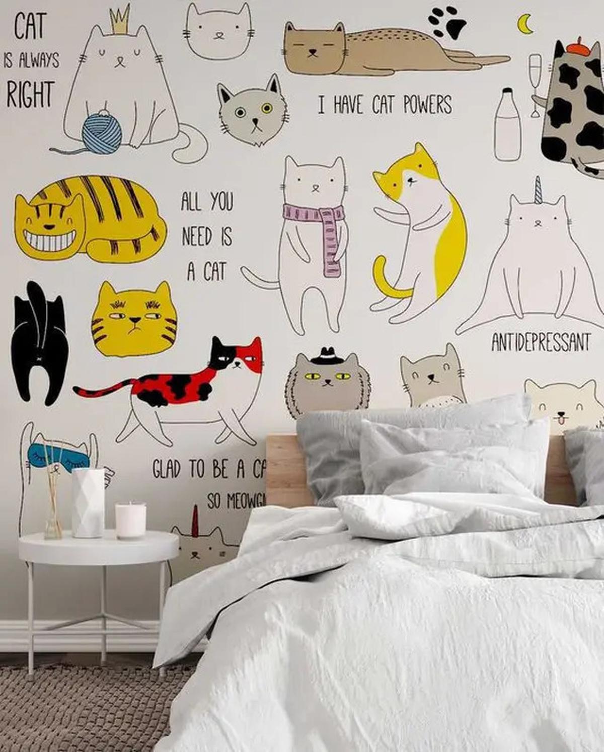 5 Ide Desain Cat Tembok Motif untuk Kamar yang Estetik dan Elegan