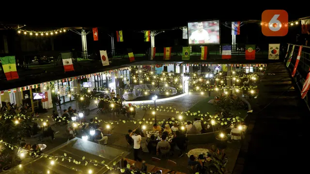 Foto: Nobar Piala Dunia 2022 Korea Selata Vs Portugal, Tegang Tapi Tetap Nyaman