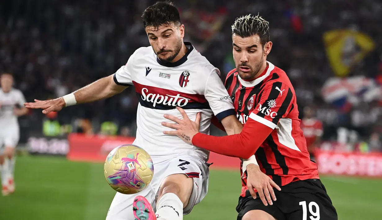 Hingga akhir babak pertama, tidak ada satu pun gol yang tercipta. (Isabella BONOTTO/AFP)