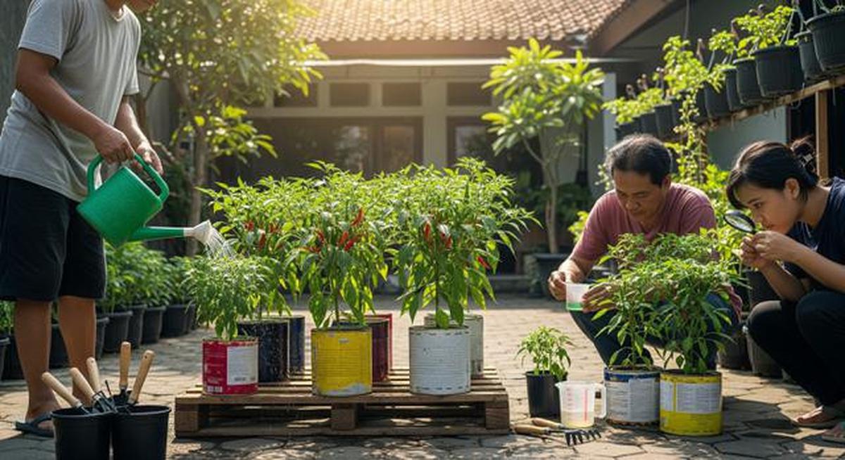 6 Cara Buat Kaleng Kue Bekas jadi Pot Taman Hias