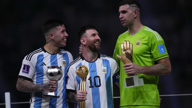 Foto: Lionel Messi Raih Pemain Terbaik, Mbappe Top Skor di PialaDunia 2022