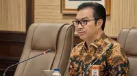 Kepala BKKBN Hasto Wardoyo menyampaikan sosialisasi kerja dari rumah (Work From Home) melalui video conference pada Rabu (18/3/2020) di Kantor BKKBN, Jakarta. (Dok Badan Kependudukan dan Keluarga Berencana Nasional/BKKBN)