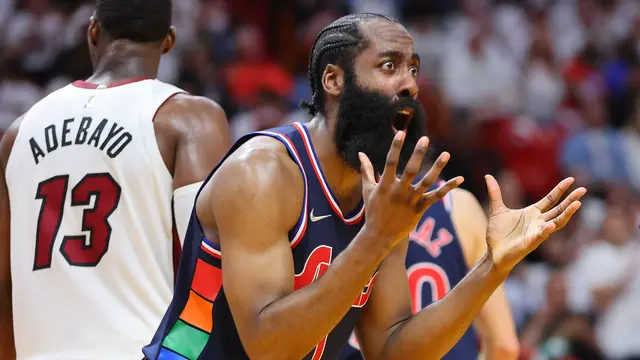 Pemain Sixers James Harden