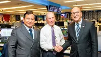Presiden Prabowo Subianto bertemu dengan mantan Wali Kota New York sekaligus miliarder Michael Bloomberg. (Foto: instagram Rosan Roeslani)