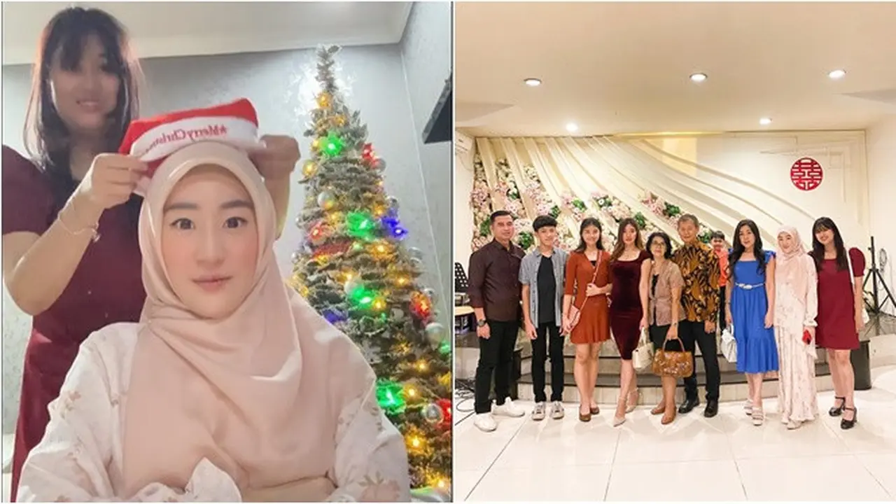 6 Potret Larissa Chou dan Sang Adik yang Rayakan Natal, Saling Menghormati