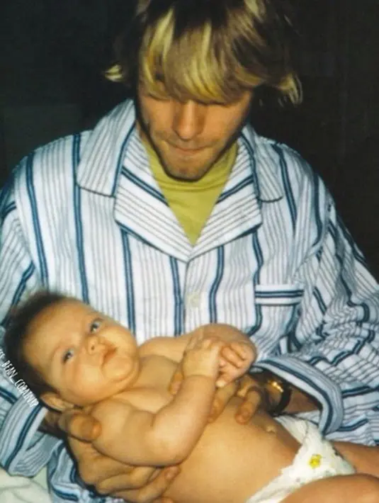 Kurt Cobain dan Frances Bean Cobain. (via instagram/@francesxbeanxcobain)