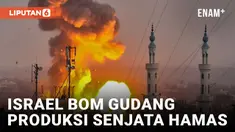 MILITER ISRAEL TUNJUKKAN VIDEO PENGHANCURAN FASILITAS SENJATA MILIK HAMAS DI JALUR GAZA