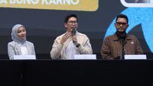CEO Kelme Indonesia, Kevin Wijaya, saat memberikan keterangan dalam event Leave Your Mark Fest di Stadion Utama Gelora Bung Karno (SUGBK), Jakarta, Kamis (12/3/2026). Kelme menjadi official jersey Timnas Indonesia sejak 2026. (Bola.com/Bagaskara Lazuardi)
