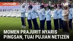Momen perayaan HUT ke-77 RI di Istana Merdeka berujung meriah dengan penampilan Farel Prayoga. Membawakan lagu Ojo Dibandingke, Farel sukses buat hadirin upacara bergoyang. Di balik kemeriahan itu, ada momen mengharukan di barisan prajurit Wanita Ang...