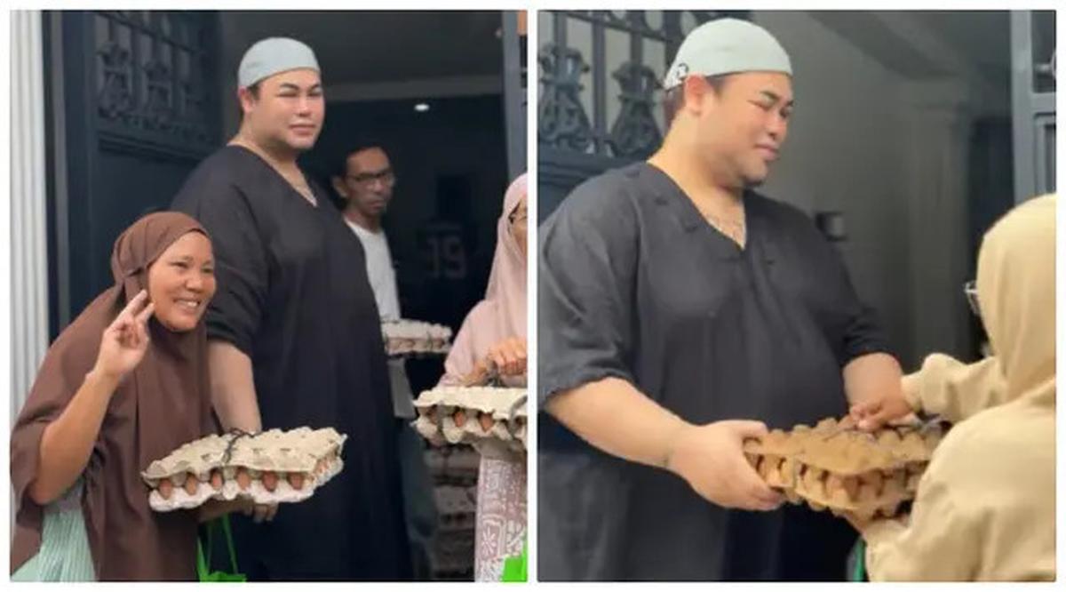 6 Potret Ivan Gunawan Bagi Sembako ke Tetangga, Indahnya Sedekah di Bulan Ramadan
