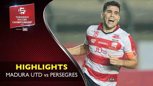 Video highlights TSC 2016 antara Madura United vs Persegres yang berakhir dengan skor 4-1 di Stadion Gelora Bangkalan, Madura