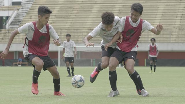 Timnas Indonesia U-16 melakukan pemusatan latihan di Sleman, Yogyakarta.