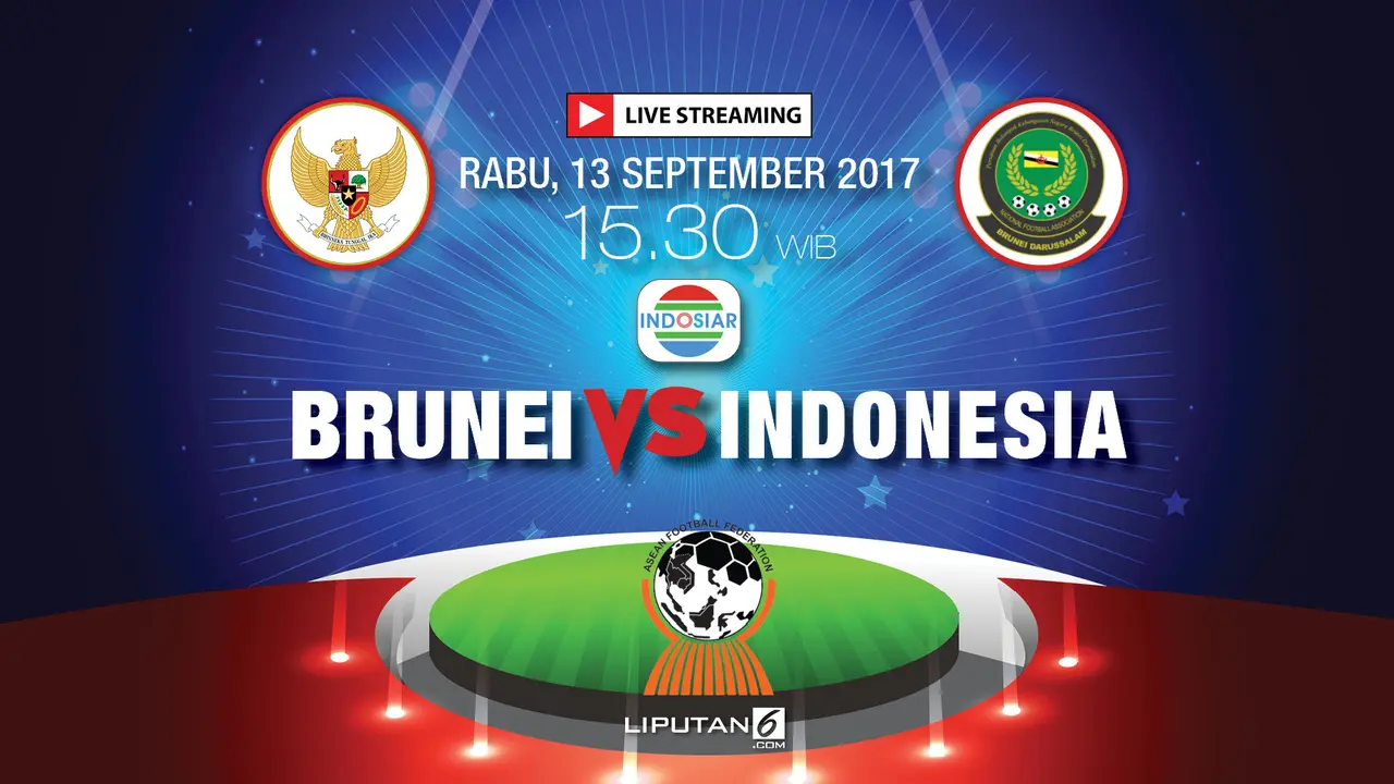 Banner Piala AFF U-18 Brunei vs Indonesia